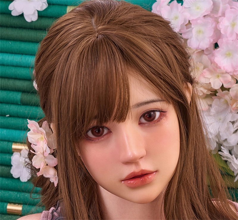 Irontech Silicone sex doll Head#T4 ROS Max Mouth Silk Grow Skin