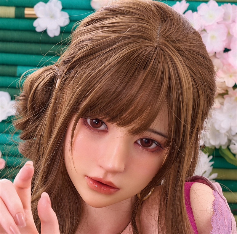 Irontech Silicone sex doll Head#T4 ROS Max Mouth Silk Grow Skin