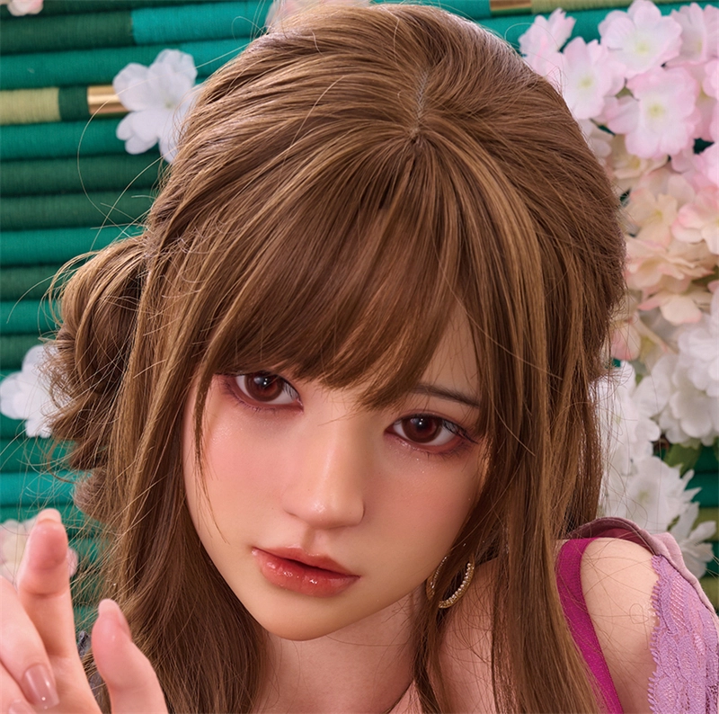 Irontech Silicone sex doll Head#T4 ROS Max Mouth Silk Grow Skin