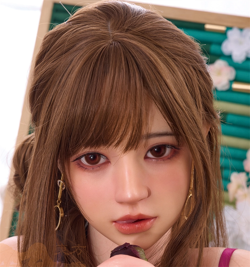 Irontech Silicone sex doll Head#T4 ROS Max Mouth Silk Grow Skin