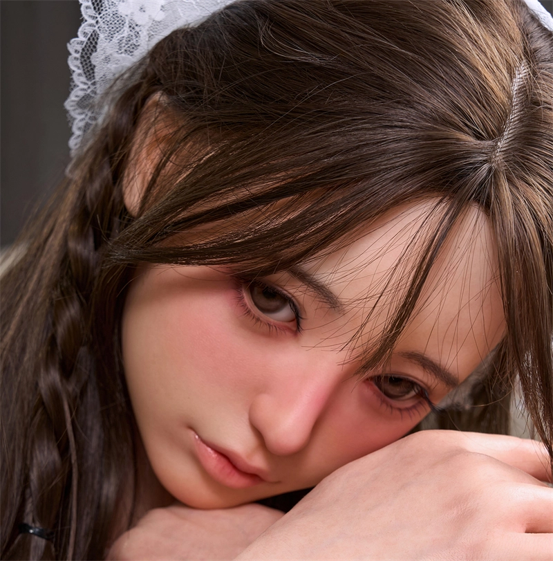 Irontech Silicone sex doll Head#S14 ROS Max Mouth Silk Grow Skin