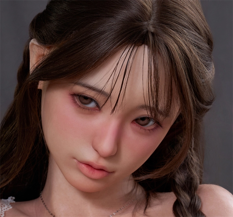 Irontech Silicone sex doll Head#S14 ROS Max Mouth Silk Grow Skin