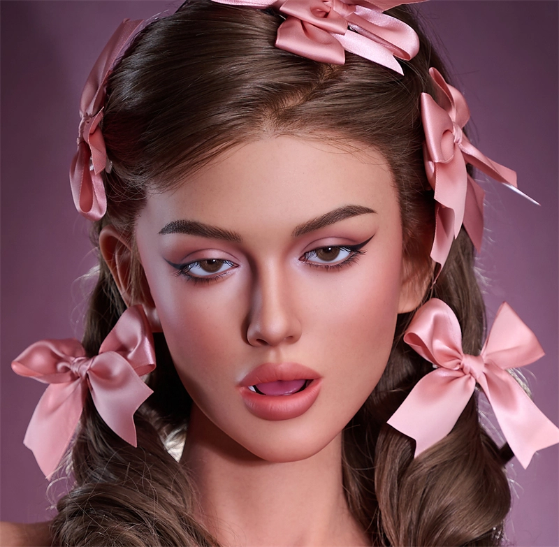 Irontech Silicone sex doll Head#R4 ROS Max Mouth Honey Bronze Skin