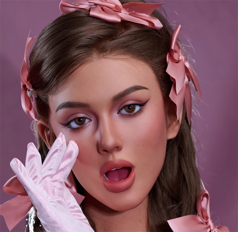 Irontech Silicone sex doll Head#R4 ROS Max Mouth Honey Bronze Skin