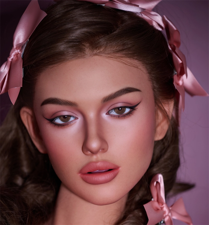 Irontech Silicone sex doll Head#R4 ROS Max Mouth Honey Bronze Skin