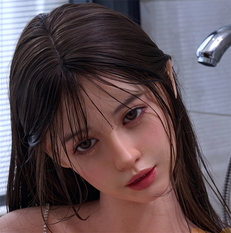 Irontech Silicone sex doll Head#A4 ROS Max Mouth Silk Grow Skin