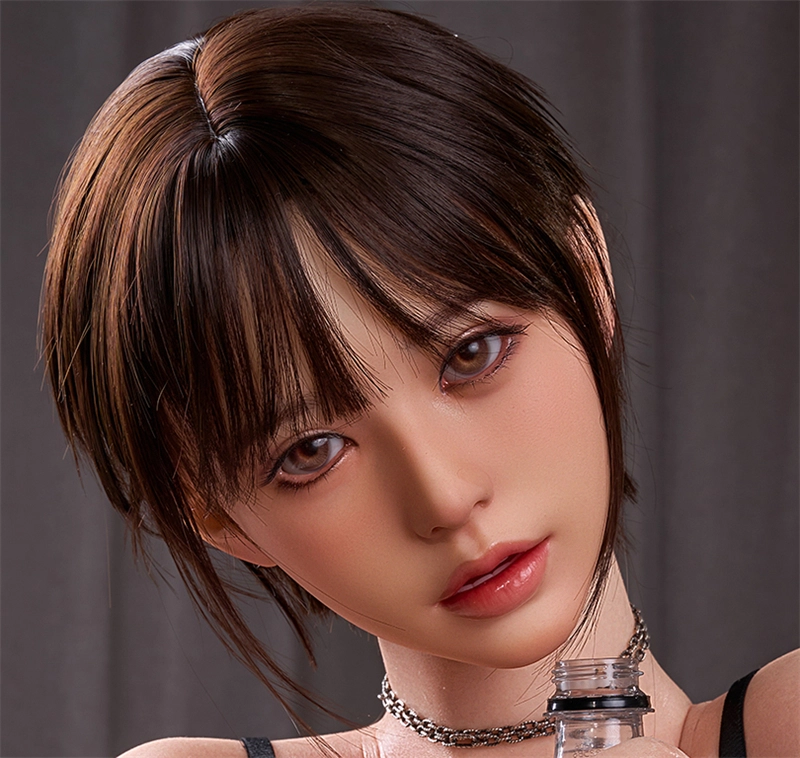 Irontech Silicone sex doll Head#T1 ROS Max Mouth Silk Grow Skin