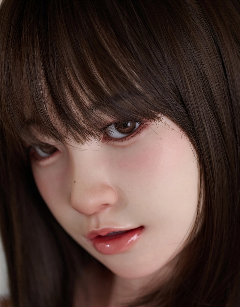 Irontech Silicone sex doll Head#A5 ROS Max Mouth Silk Grow Skin