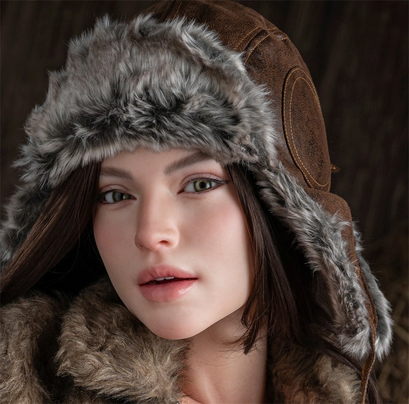 Irontech Silicone sex doll Head#R16, ROS Max Mouth, Natural Skin