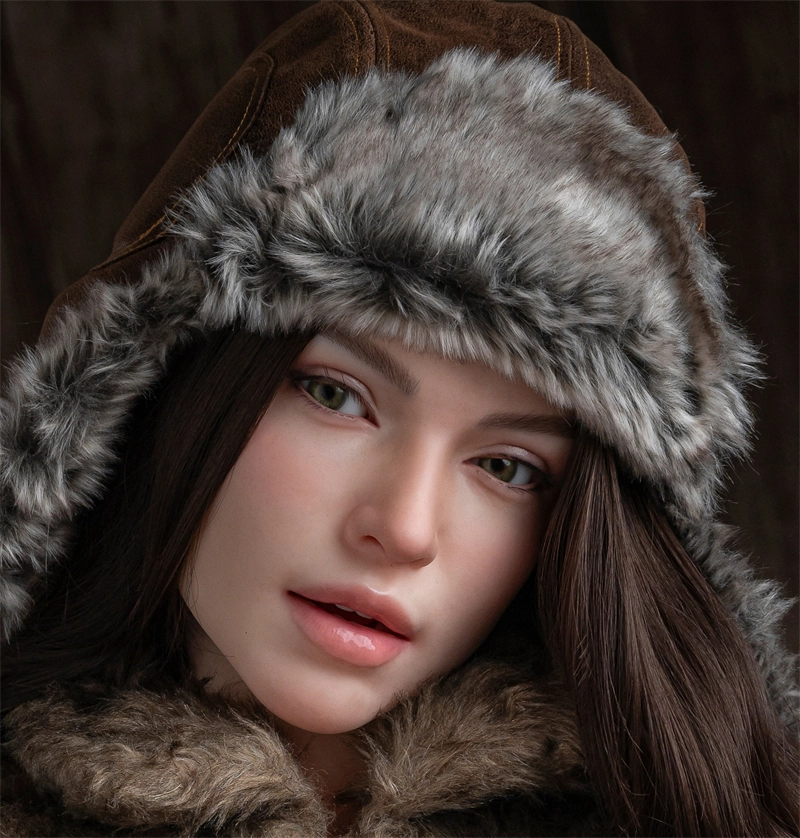 Irontech Silicone sex doll Head#R16, ROS Max Mouth, Natural Skin