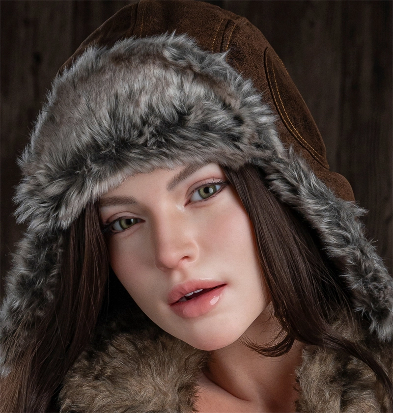 Irontech Silicone sex doll Head#R16, ROS Max Mouth, Natural Skin