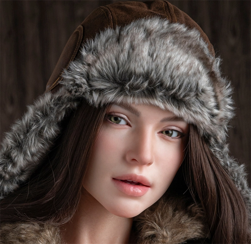 Irontech Silicone sex doll Head#R16, ROS Max Mouth, Natural Skin