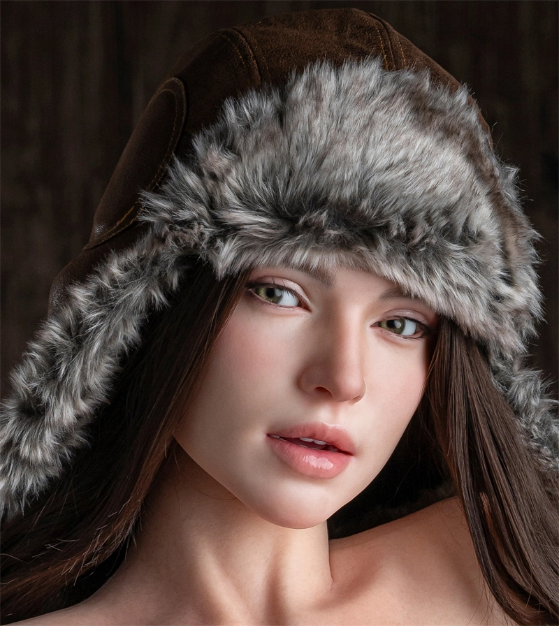 Irontech Silicone sex doll Head#R16, ROS Max Mouth, Natural Skin