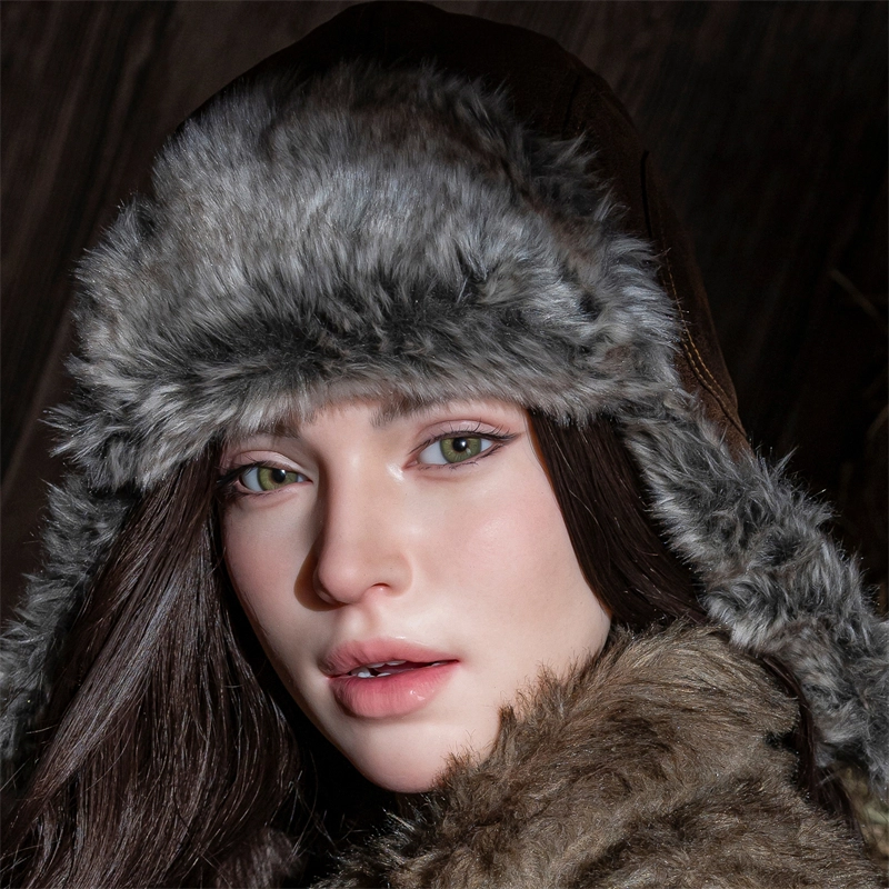 Irontech Silicone sex doll Head#R16, ROS Max Mouth, Natural Skin