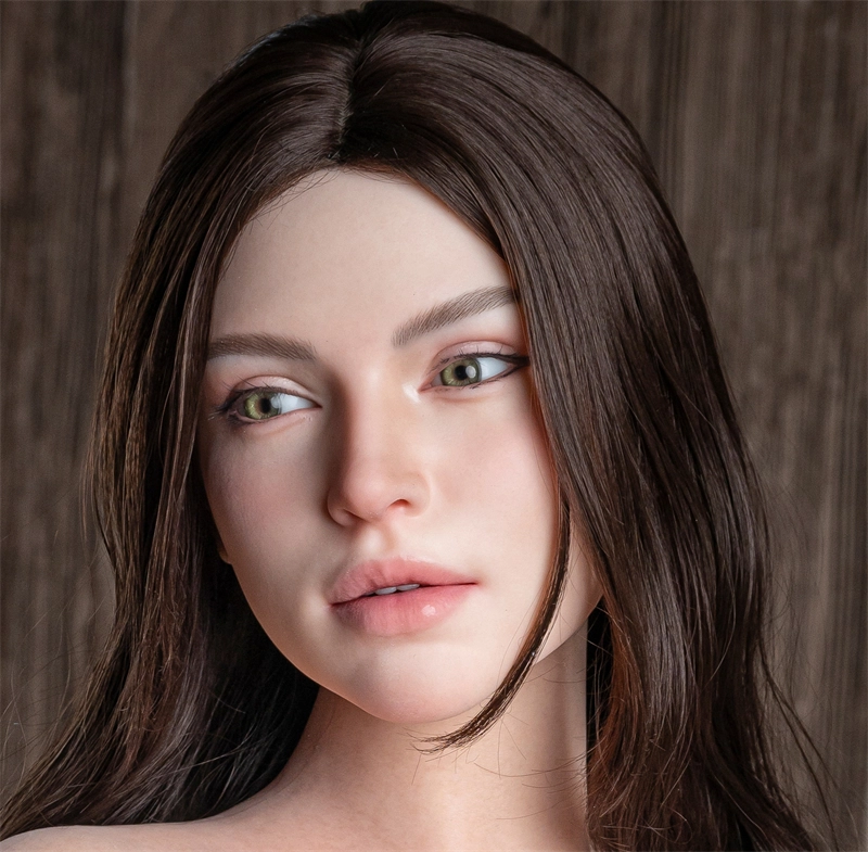 Irontech Silicone sex doll Head#R16, ROS Max Mouth, Natural Skin