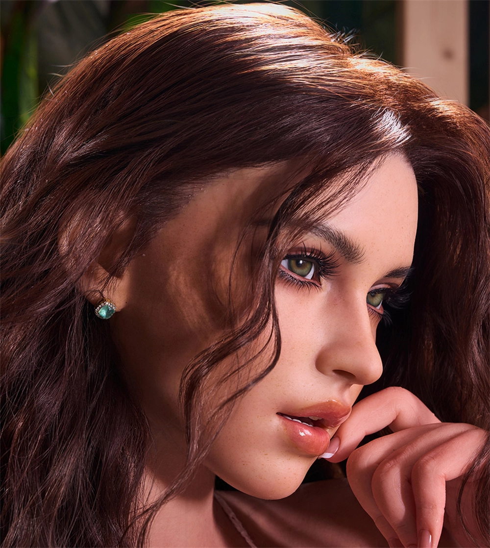 Irontech Silicone sex doll Head#R12, ROS Max Mouth, Silky Cream Skin