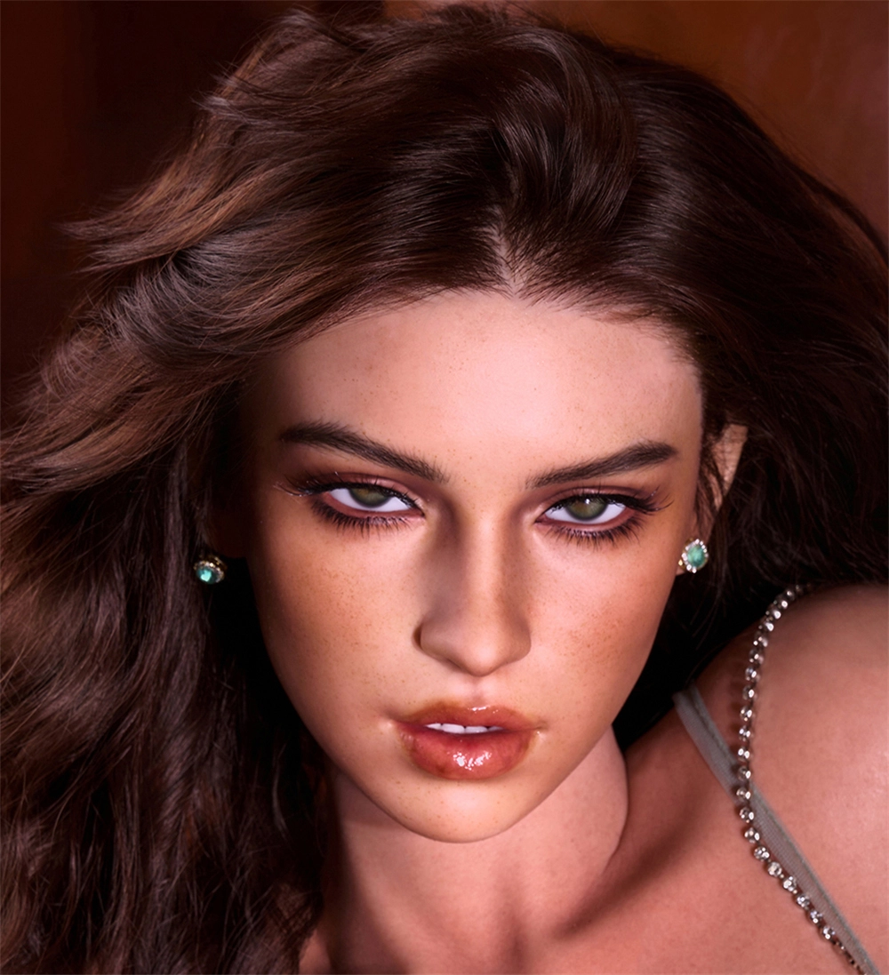 Irontech Silicone sex doll Head#R12, ROS Max Mouth, Silky Cream Skin