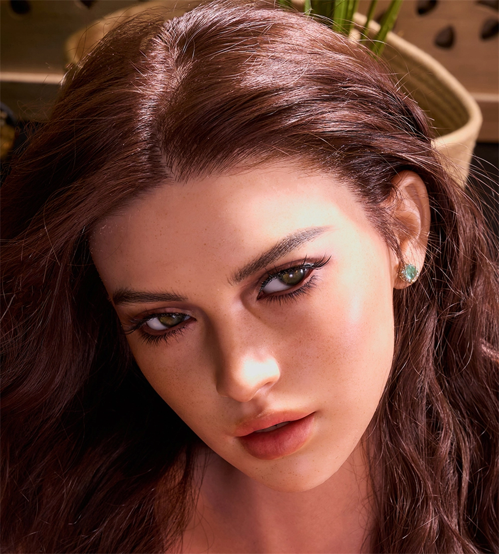 Irontech Silicone sex doll Head#R12, ROS Max Mouth, Silky Cream Skin