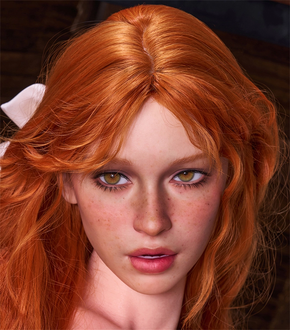 Irontech Silicone sex doll Head#R12, ROS Max Mouth, Natual Skin