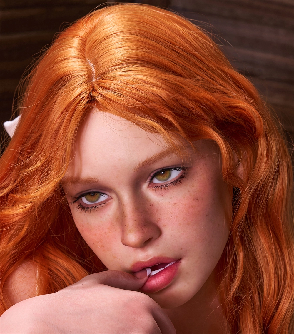 Irontech Silicone sex doll Head#R12, ROS Max Mouth, Natual Skin