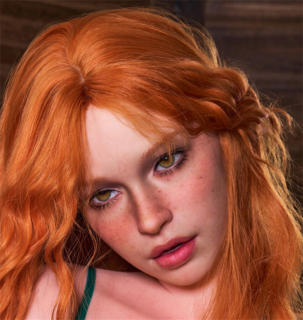 Irontech Silicone sex doll Head#R12, ROS Max Mouth, Natual Skin