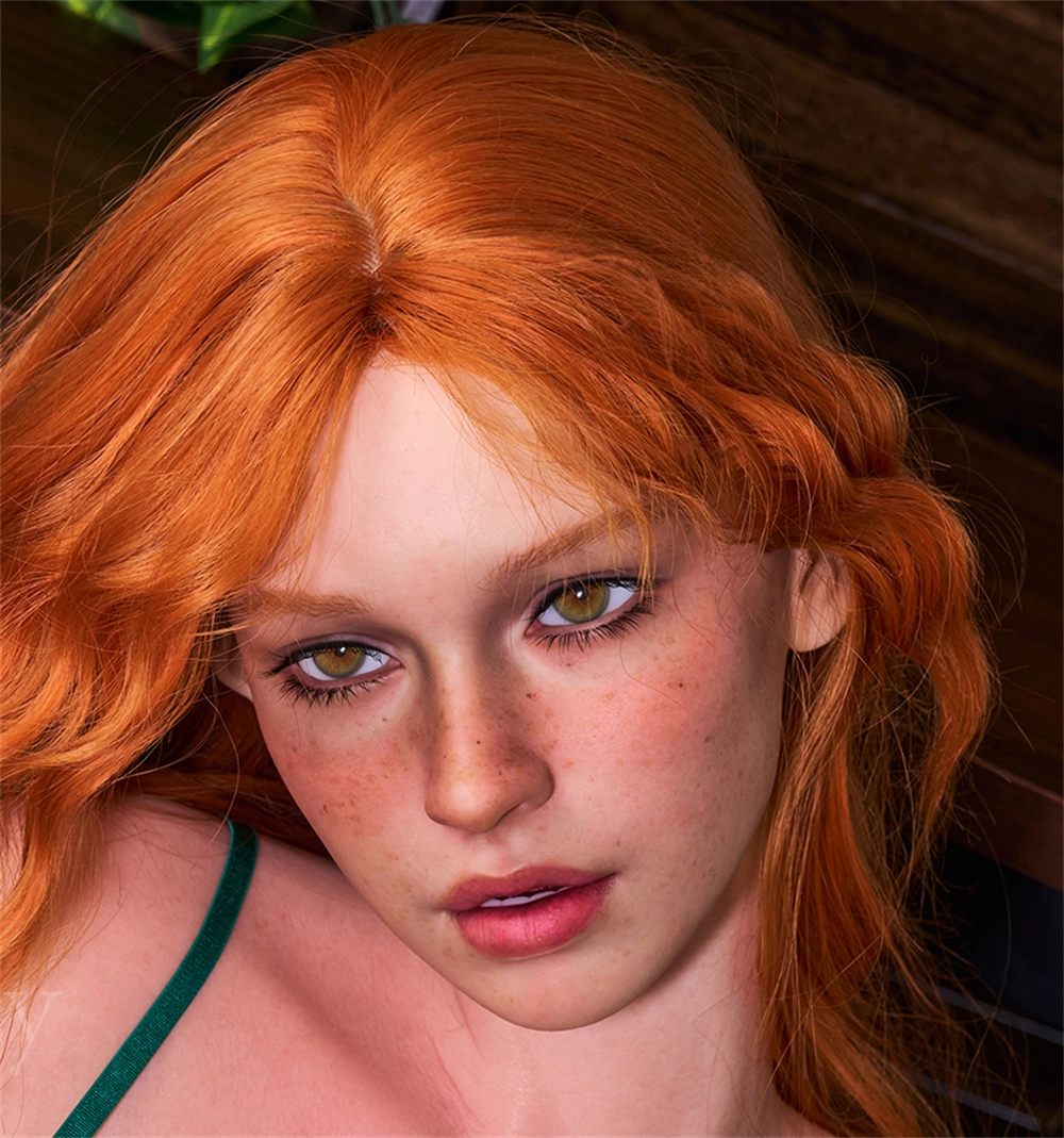Irontech Silicone sex doll Head#R12, ROS Max Mouth, Natual Skin