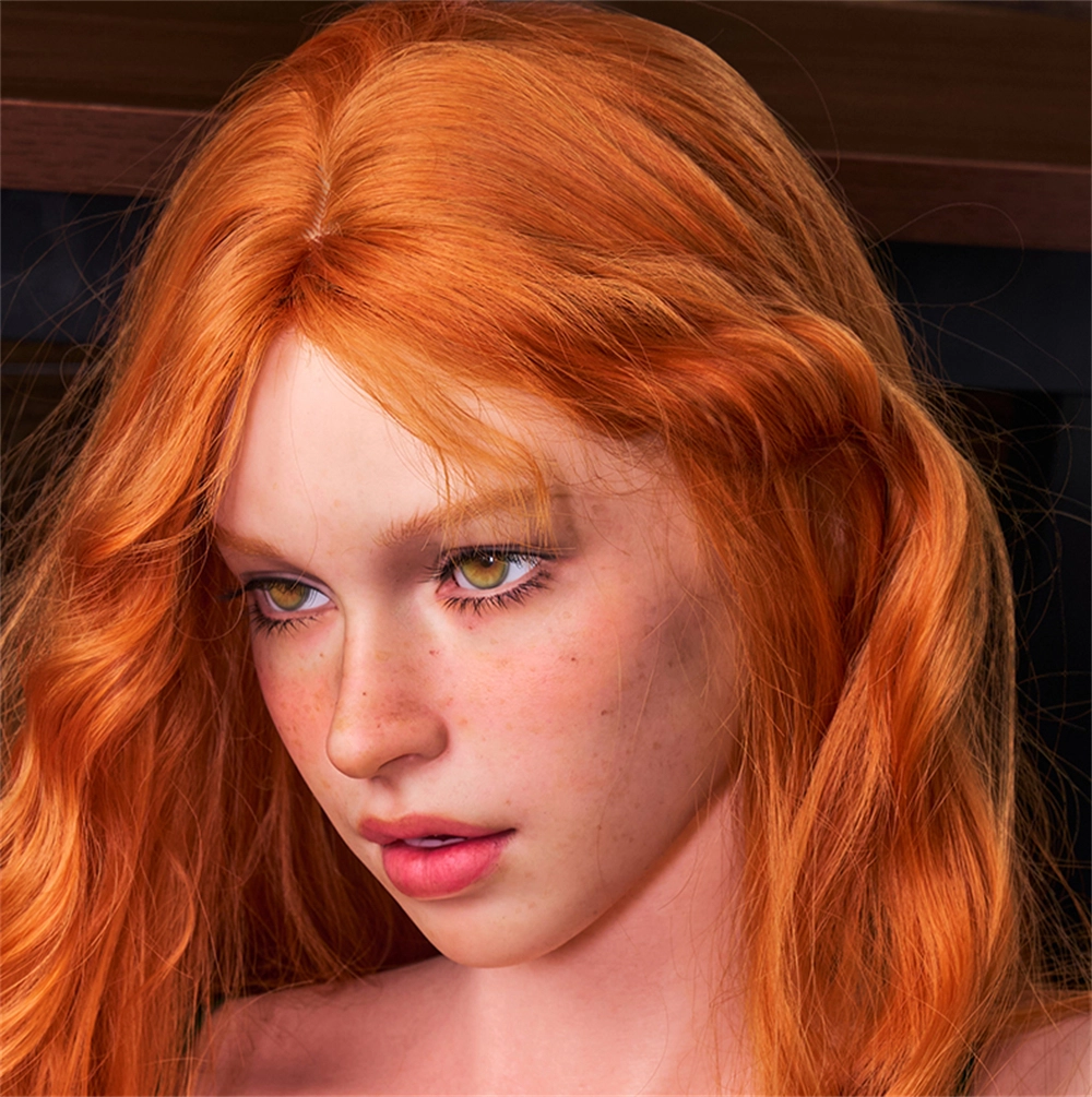 Irontech Silicone sex doll Head#R12, ROS Max Mouth, Natual Skin