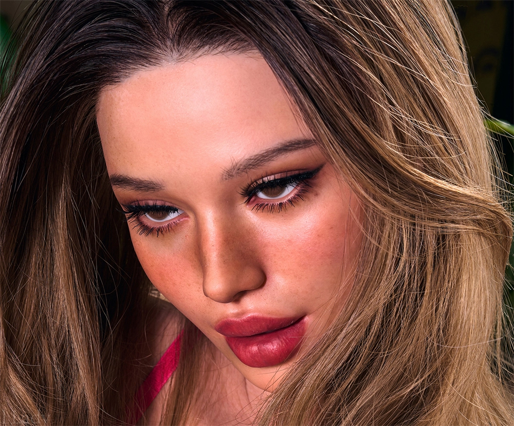 Irontech Silicone sex doll Head#R15, ROS Max Mouth, Silky Cream Skin