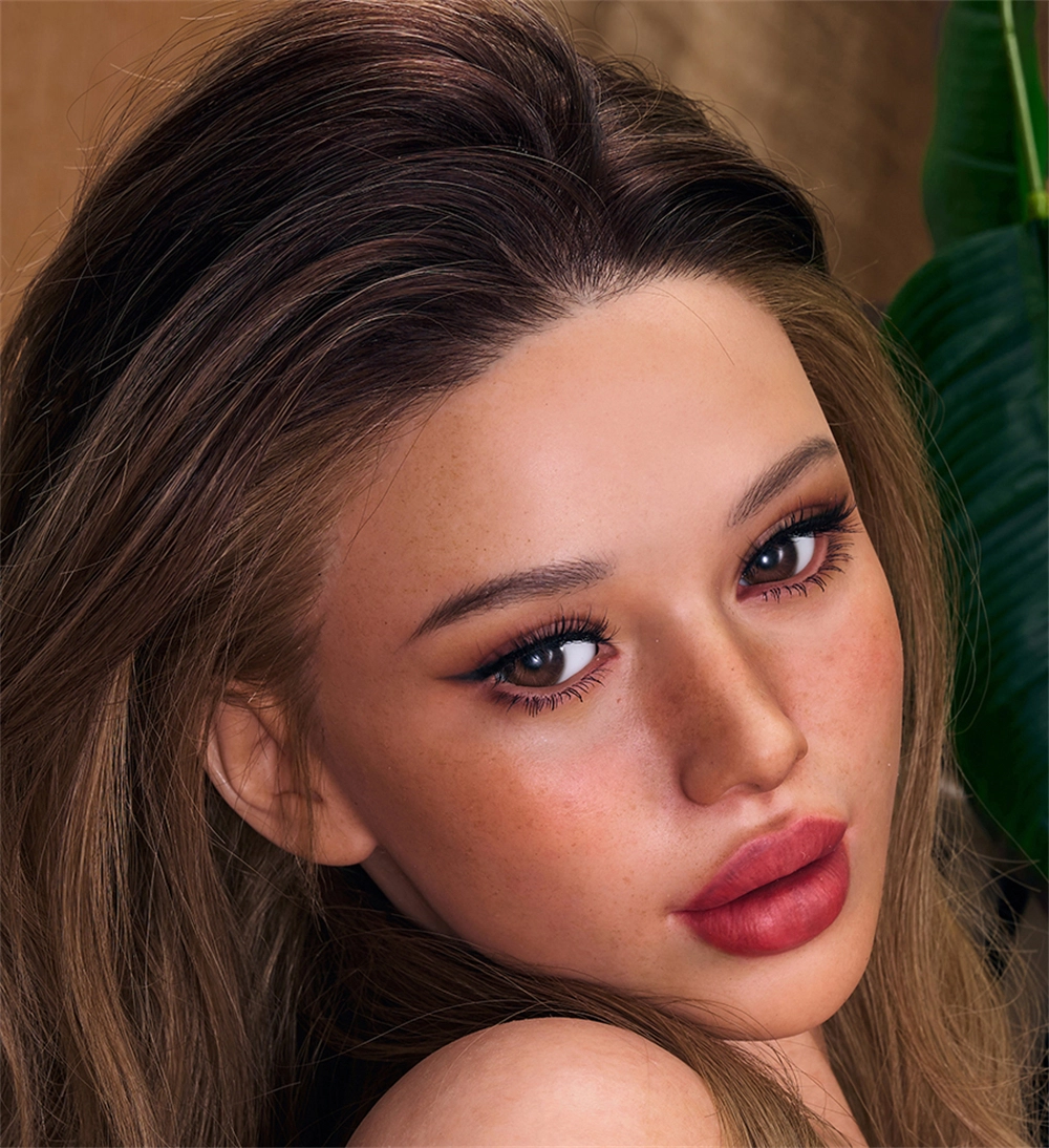 Irontech Silicone sex doll Head#R15, ROS Max Mouth, Silky Cream Skin