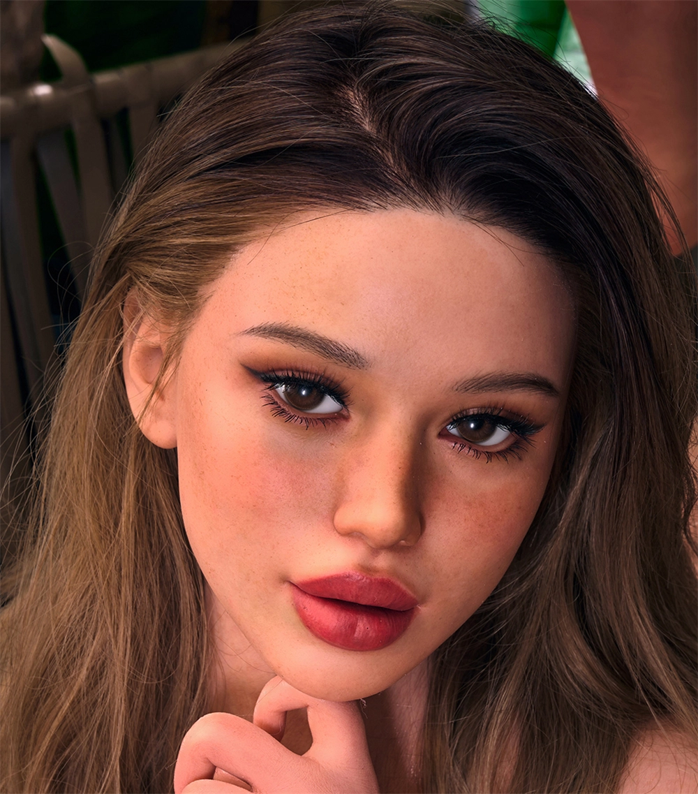 Irontech Silicone sex doll Head#R15, ROS Max Mouth, Silky Cream Skin