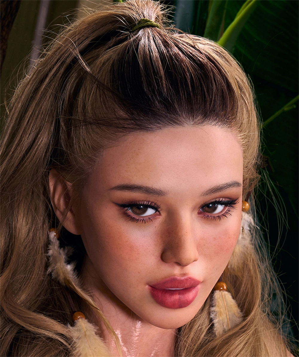 Irontech Silicone sex doll Head#R15, ROS Max Mouth, Silky Cream Skin