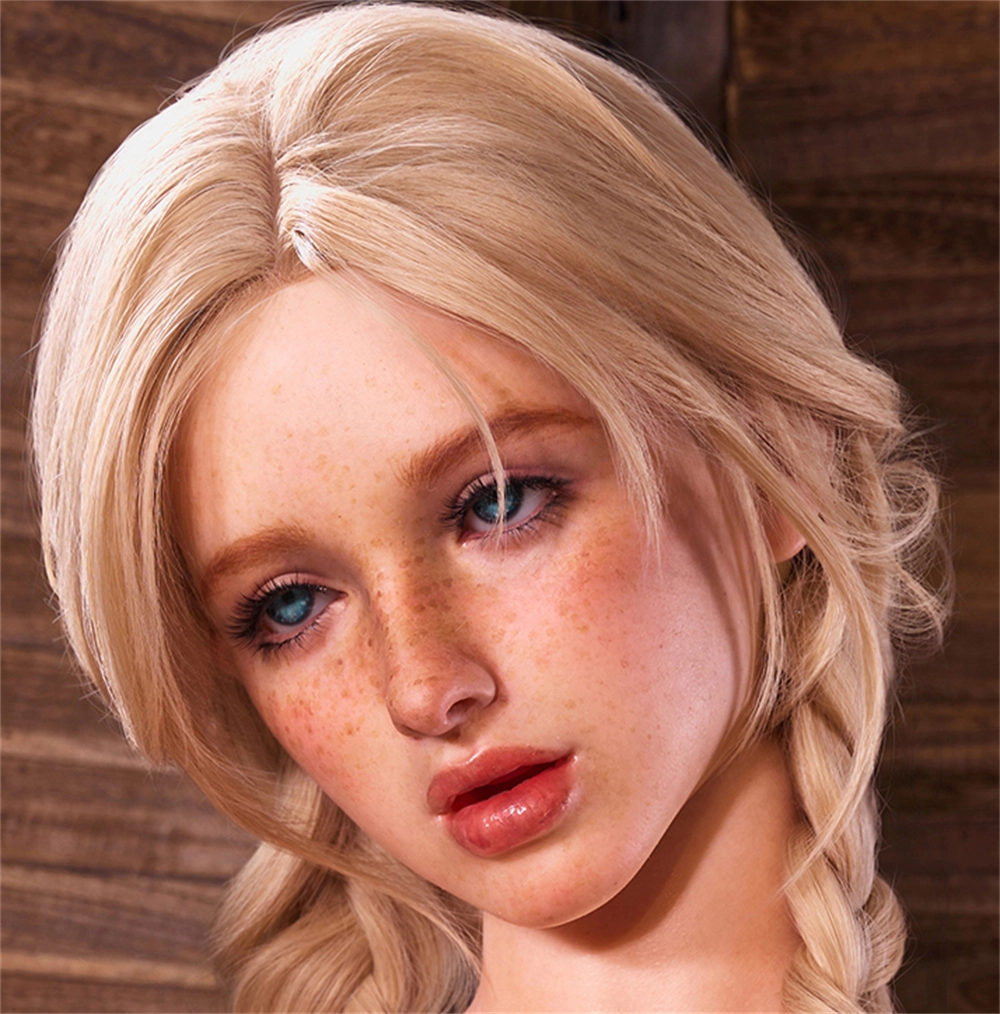 Irontech Silicone sex doll Head#R22, ROS Max Mouth, Natual Skin