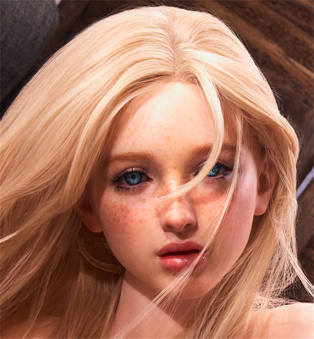 Irontech Silicone sex doll Head#R22, ROS Max Mouth, Natual Skin