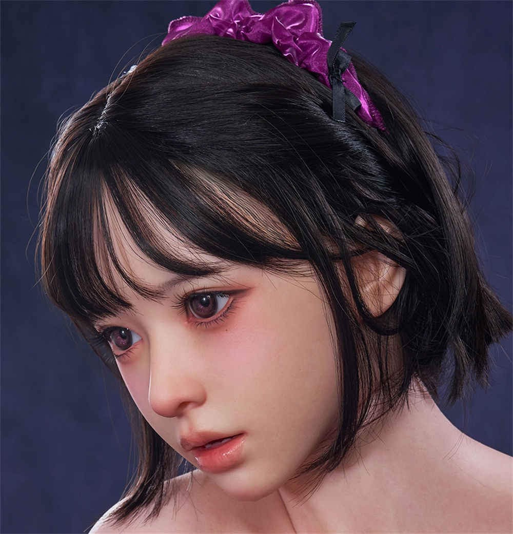 Irontech Silicone sex doll Head#A3, ROS Max Mouth, Silk Glow Skin