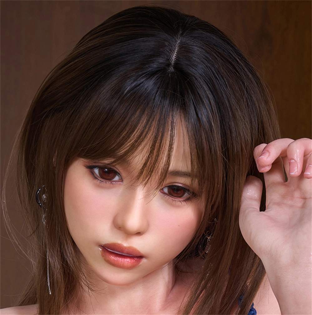 Irontech Silicone sex doll Head#R11, ROS Max Mouth, Natural Skin