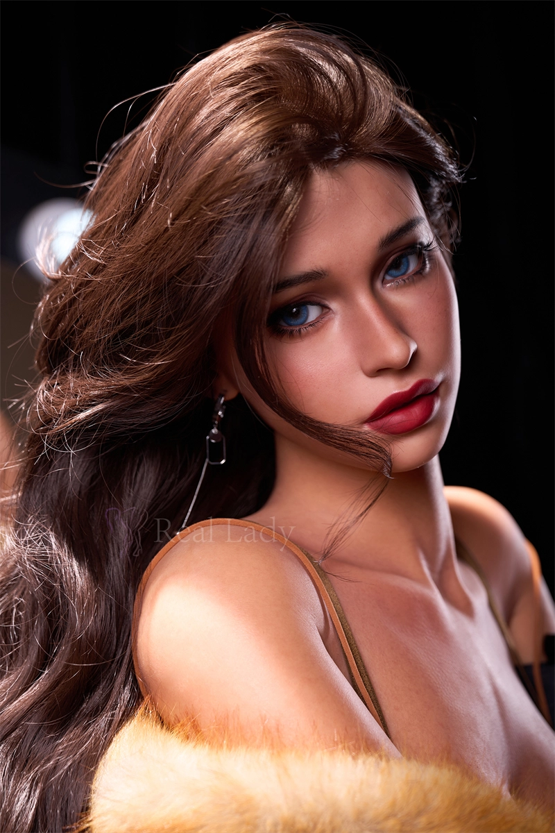 Real Lady 159cm (5ft2) Silicone Sex Doll Hailey, ROS Max Head R12 Honey Bronze