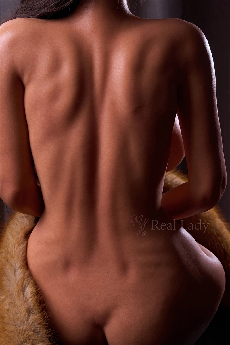 Real Lady 159cm (5ft2) Silicone Sex Doll Hailey, ROS Max Head R12 Honey Bronze