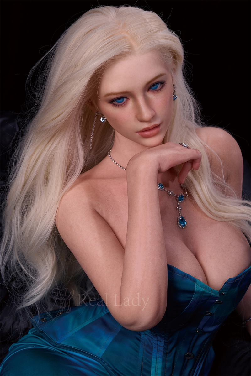 Real Lady 159cm (5ft2) ELF Ear Silicone Sex Doll, ROS Max Head R8 Natural Skin