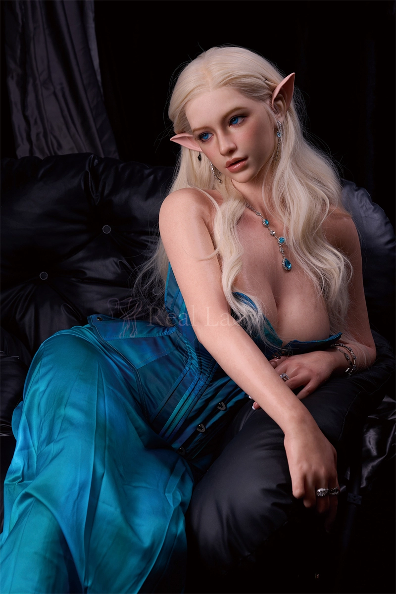 Real Lady 159cm (5ft2) ELF Ear Silicone Sex Doll, ROS Max Head R8 Natural Skin