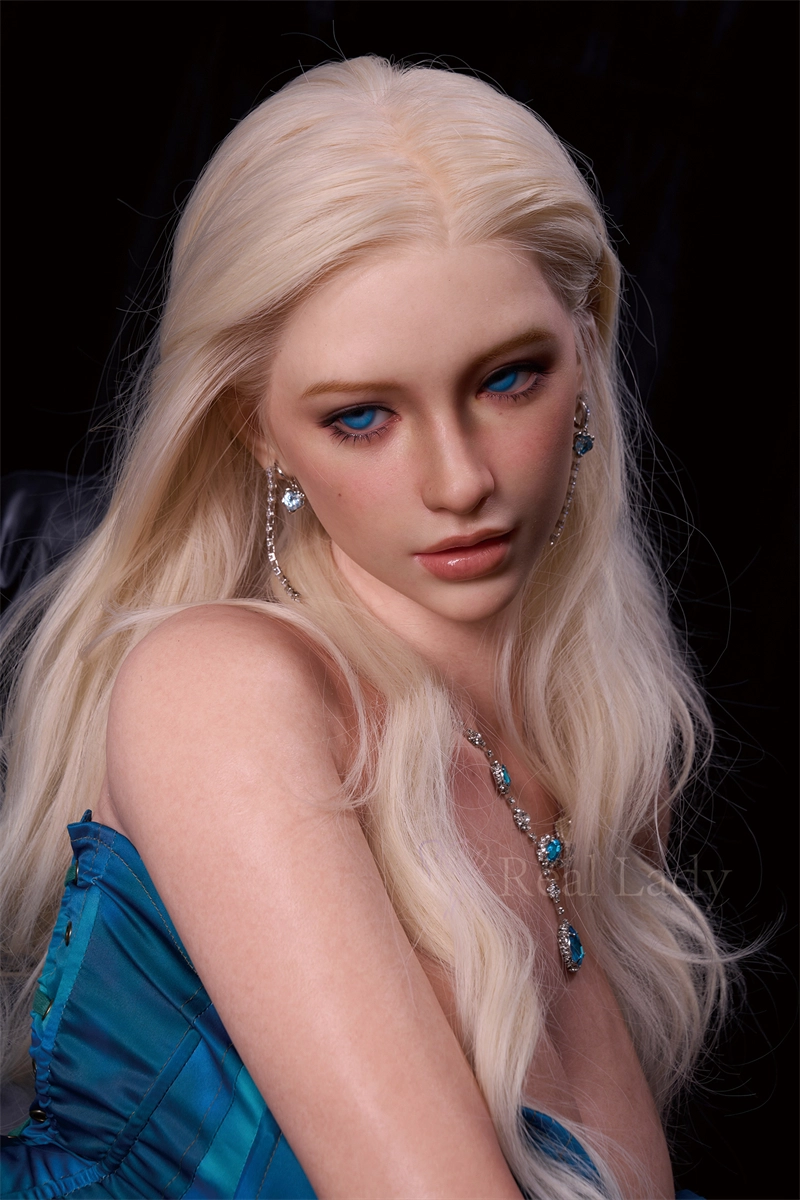 Real Lady 159cm (5ft2) ELF Ear Silicone Sex Doll, ROS Max Head R8 Natural Skin