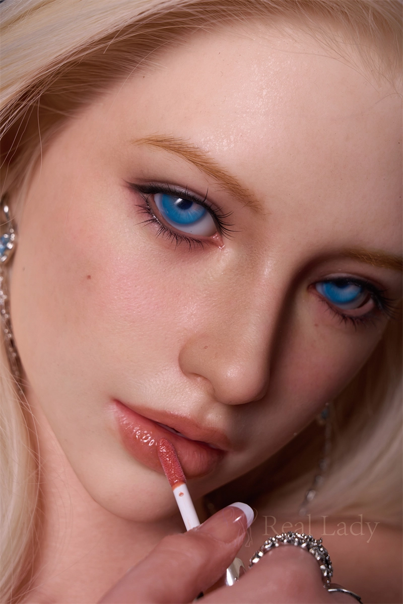 Real Lady 159cm (5ft2) ELF Ear Silicone Sex Doll, ROS Max Head R8 Natural Skin
