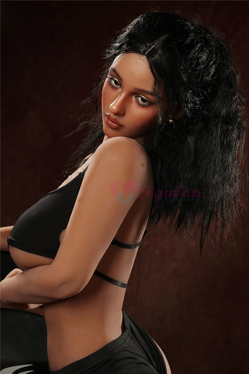 Sigafun 159cm (5ft2) Hybrid Sex Doll, Head SG2 Cecily, Dark Tanned Skin, USA Stock
