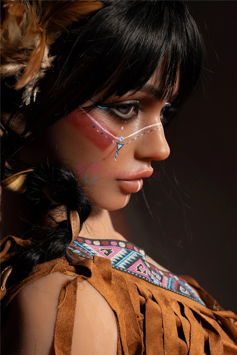 Sigafun 159cm (5ft2) Hybrid Sex Doll, Head SG3 Ada, Dark Tanned Skin, USA Stock