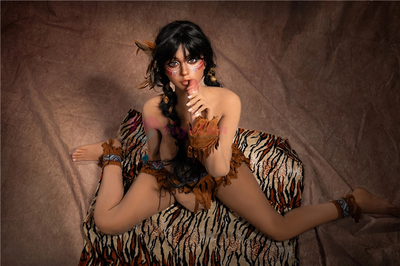Sigafun 159cm (5ft2) Hybrid Sex Doll, Head SG3 Ada, Dark Tanned Skin, USA Stock