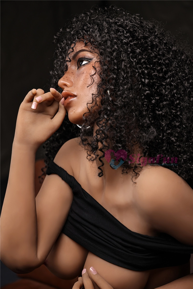 Sigafun 163cm (5ft4) Hybrid Sex Doll, Head#SG4 Delia, Dark Tanned Skin, EU Stock
