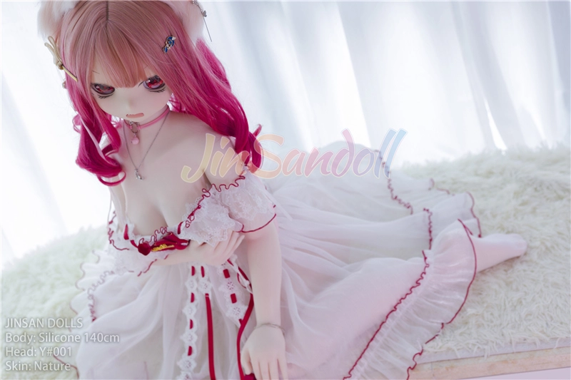 WM Silicone 140cm Anime Sex Doll with PVC head#Y001