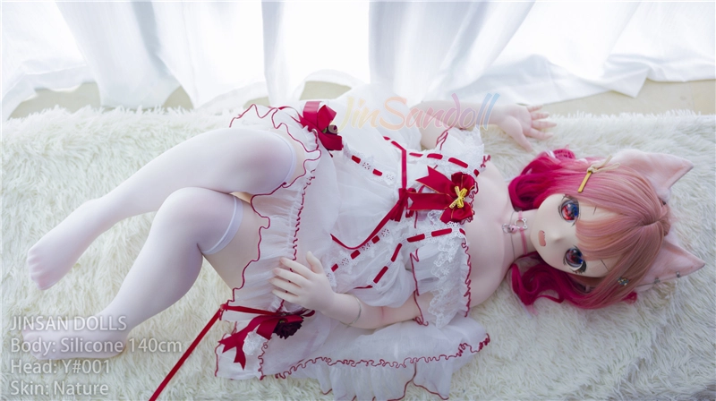 WM Silicone 140cm Anime Sex Doll with PVC head#Y001