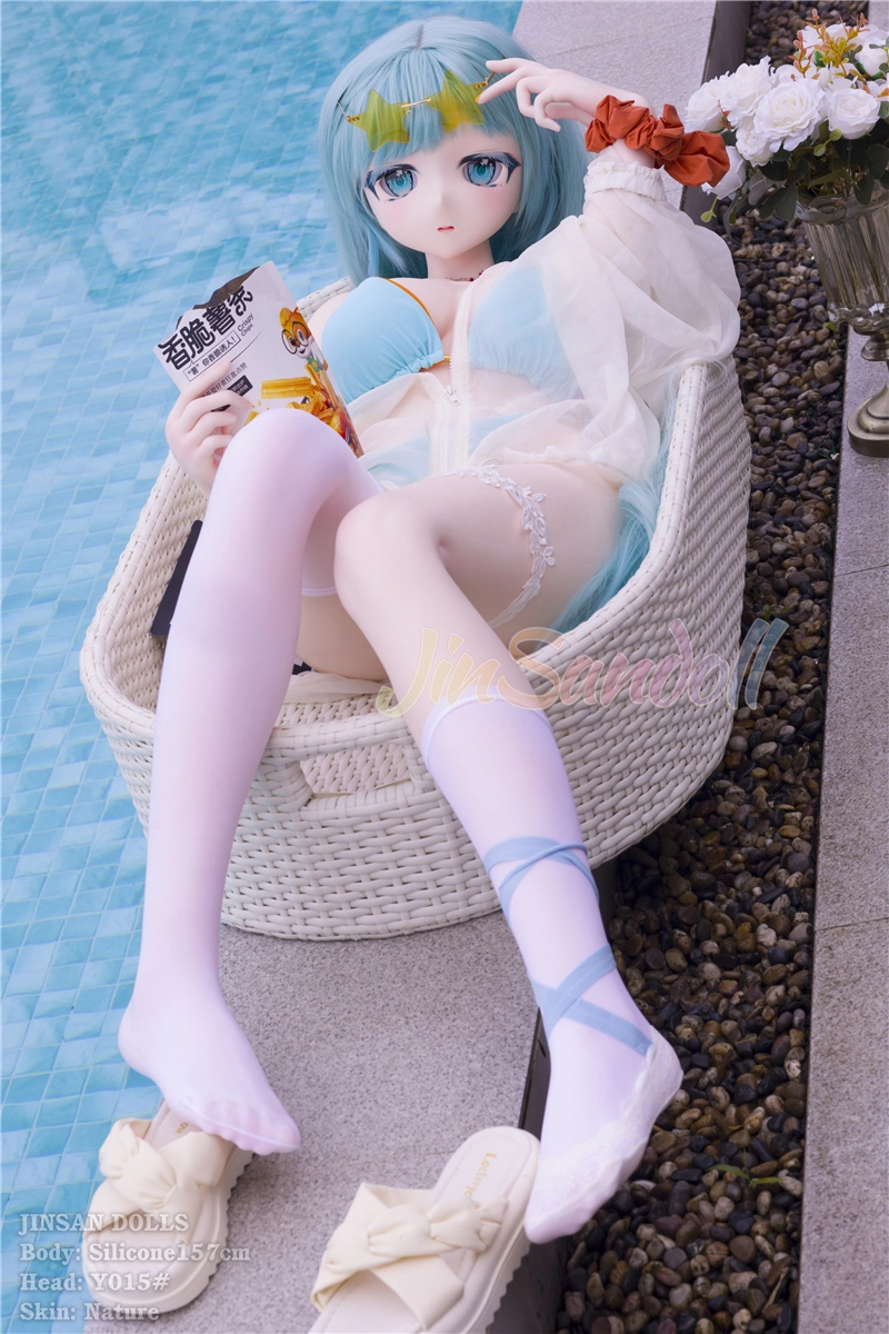 WM S-TPE 157cm Anime TPE Sex Doll with PVC Head #Y015