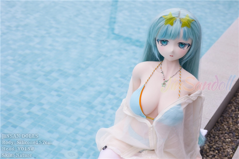 WM S-TPE 157cm Anime TPE Sex Doll with PVC Head #Y015