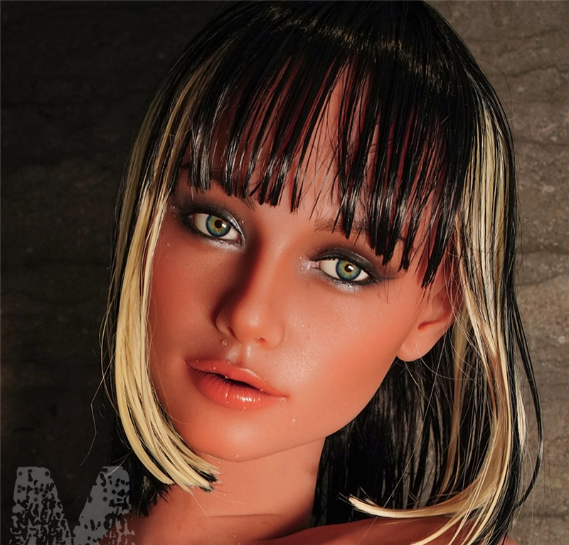 WM ROS Mouth Availble Silicone Sex Head#SS162 Tan Skin